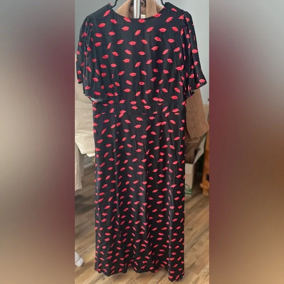 a new day Black Dress with Red Pattern - Picture 2 of 3